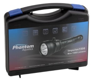Phantom Aquatics Impulse 1500 Super Bright Diving Flashlight case