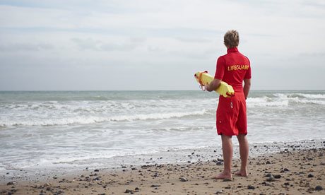 Beach Swimming Danger lifeguard