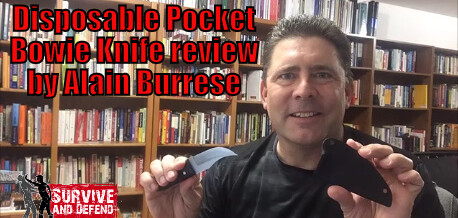 Disposable Pocket Bowie Knife Review